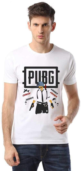 PUBG DESIGNE WHITE T.SHIRT