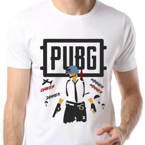 PUBG DESIGNE WHITE T.SHIRT